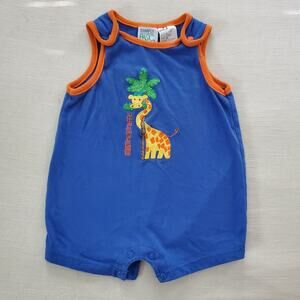 Vintage Giraffe Color Pop Romper 6-9 months